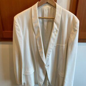 Men's light weight white summer suit jacket